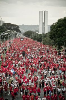 | MST march that took place during the movements 6th National Congress in 2014 The marches are among the movements primary instruments of struggle Mídia Ninja | MR Online