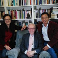 Meijun Fan, John Cobb, and Zhihe Wang in Claremont, California, March 5, 2017