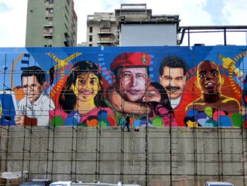 Chávez lives. Puente Llaguno, Caracas. 2015. Comando Creativo