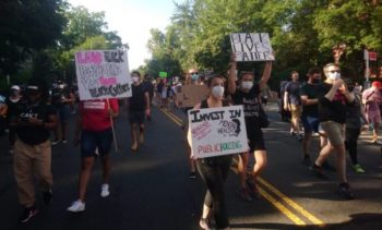 Marchers in Washington, DC on June 6, 2020. Patricio Zamorano.