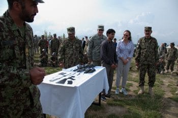 | Flournoy meets with Afghan Army personnel during a tour of the Kabul Military Training Center Aug 7 2010 Photo | DVIDS | MR Online