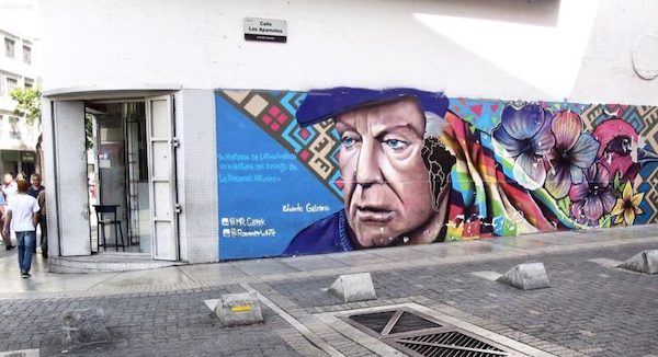 | Mural of Eduardo Galeano in Los Apamates Street in Sabana Grande Caracas Venezuela 7 December 2017 | MR Online