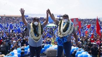 The Movement Towards Socialisms MAS presidential ticket with Luis Arce and David Choquehuanca won a resounding victory in the general elections held on October 18 in Bolivia Photo Luis ArceTwitter