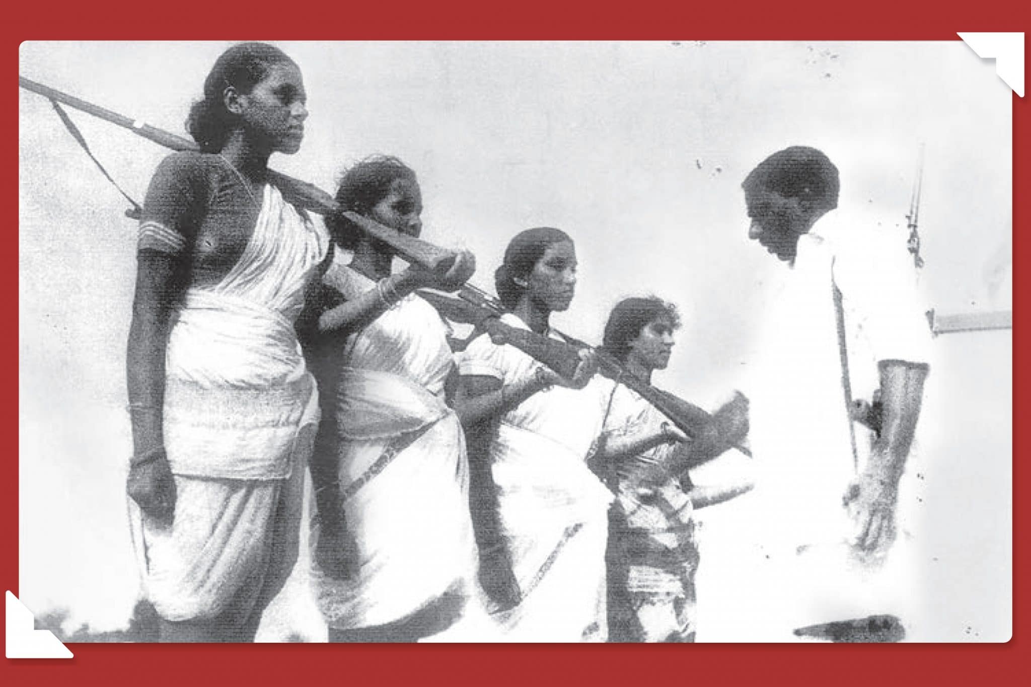 | Mallu Swarajyam left and other members of an armed squad during the Telangana armed struggle 19461951 | MR Online