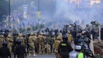 Security forces fired live bullets at protesters in Sacaba Cochabamba on November 15 2019