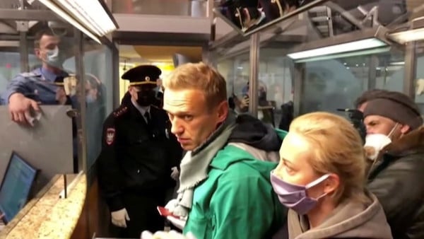 | Russian opposition activist Alexei Navalny was detained at the airport in Moscow upon arrival from Germany January 17 2021 | MR Online