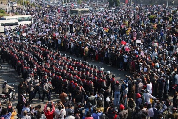 | Protests in Myanmars central plains after the military coup | MR Online