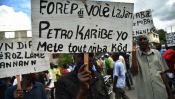| Demonstrators demand accountability for the administration of the PetroCaribe funds Medyalokal Wikimedia | MR Online