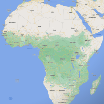 Ghana and surrounding countries. [Source: google.com]