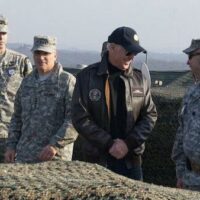 Then-Vice President Joe Biden visits U.S. troops occupying Korea in 2013. Credit: U.S. Army/Sgt. Brian Gibbon