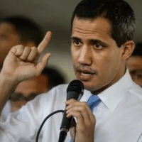 | Former president of the National Assembly and opposition leader Juan Guaidó during a rally at the Central University of Venezuela in 2019 in Caracas Venezuela | Photo EFE Rayner Peña R | MR Online