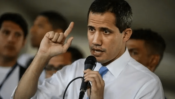 | Former president of the National Assembly and opposition leader Juan Guaidó during a rally at the Central University of Venezuela in 2019 in Caracas Venezuela | Photo EFE Rayner Peña R | MR Online