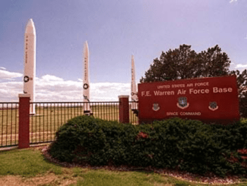 F.E. Warren Air Force Base in Cheyenne, Wyoming, whose district is represented by Liz Cheney. [Source: mymilitarybase.com]