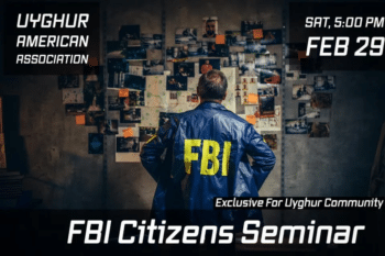 | Graphic designed for an FBI Citizens Seminar hosted by the Uyghur American Association | MR Online