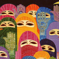 Laila Shawa (Palestine), The Hands of Fatima, 1989.