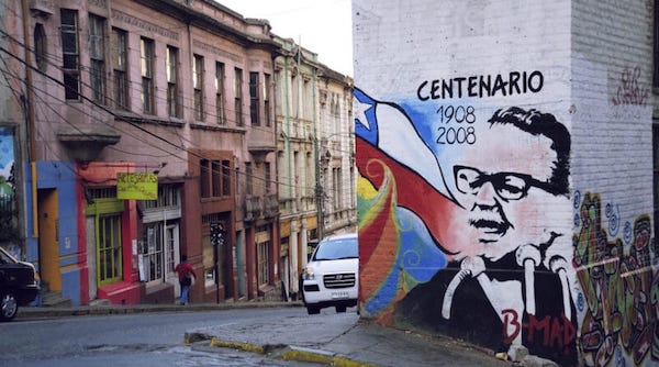  | A mural of Salvador Allende in a street in Santiago de Chile on the occasion of his birth centenary | MR Online