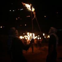 | PALESTINIANS CARRY TORCHES DURING A NIGHT DEMONSTRATION AGAINST THE EXPANSION OF A JEWISH SETTLEMENT ON THE LANDS OF BEITA VILLAGE NEAR THE OCCUPIED WEST BANK CITY OF NABLUS ON JUNE 23 2021 PHOTO BY SHADI JARARAH C APA IMAGES | MR Online