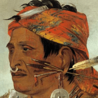 Representation of Chief Tecumseh's brother, Tenskwatawa