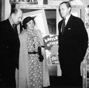 Harry Hopkins and Hallie Flanagan In the lobby of the Experimental Theater, New York City, 1936. Courtesy, NARA.