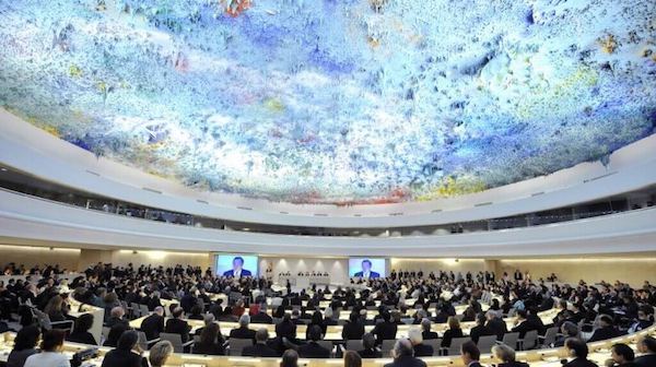 | THE HUMAN RIGHTS AND ALLIANCE OF CIVILIZATIONS ROOM IN THE UNITED NATIONS OFFICE IN GENEVA SWITZERLAND WHERE THE HUMAN RIGHTS COUNCIL FREQUENTLY MEETS PHOTO UN PHOTOJEANMARC FERRÉ | MR Online