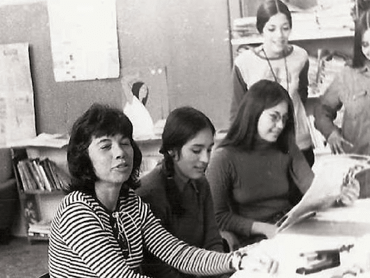 | Betita Martinez left and staffers of El Grito del Norte in Las Vegas New Mexico 1972 | MR Online