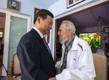 Xi Jinping and Fidel Castro