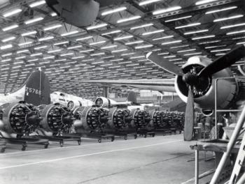 | Lockheed aircraft in a Burbank California plant at the beginning of the Cold War Source dornsifeuscedu | MR Online