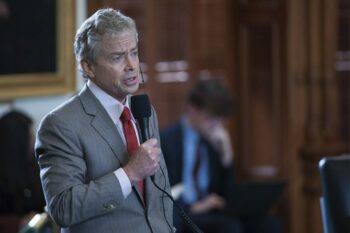 Former Republican state senator Don Huffines in the Senate on May 8, 2017. 