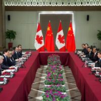 Justin Trudeau meet with Chinese President Xi Jinping at the 2015 G20 summit in Turkey.