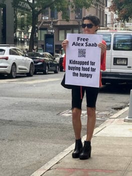 Alex Saab protester