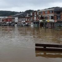 Flooding in Tilff, Belgium, July 2021 (Photo: Regine Fabri; licensed under Creative Commons Attribution-ShareAlike 4.0)