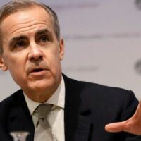Former governor of the Bank of England Mark Carney, who is the U.N.’s special envoy for climate change, speaks at a Bank of England Financial Stability Report Press Conference, in London, Dec. 16, 2019.