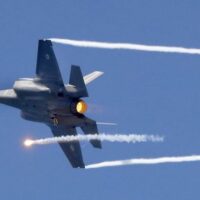 | A USmade Israeli F35 fighter jet performs during an air show over the beach in the Mediterranean coastal city of Tel Aviv 9 May 2019 AFP | MR Online