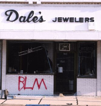 Destroyed jewelers shop