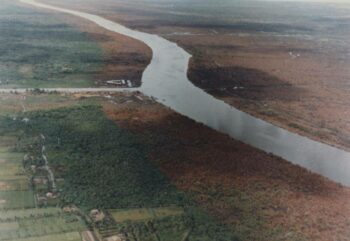 The U.S. used Agent Orange to defoliate vegetation along river banks, poisoning fish with dioxin.