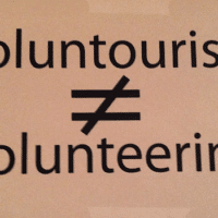 | voluntourism ≠ volunteering | MR Online