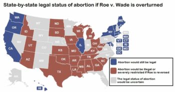| US States with and without legal abortion | MR Online