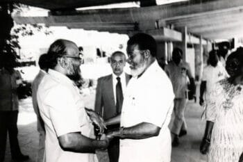 Undated: Archie with Sam Nujoma, leader of Swapo.