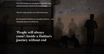 | Washington Post 10721 The journey starts with a calculation What am I willing to sacrifice to reach the United States | MR Online