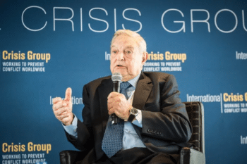 | Color revolution financer and veteran Sinophobe George Soros founded the International Crisis Group and continues to be a big backer Its byline Working to Prevent Conflict Worldwide is pure Orwellian doublespeak Source planetfreewillnews | MR Online