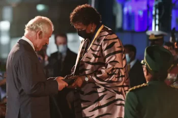 | Barbados President Dame Sandra Mason awards Prince Charles with the Order of Freedom of Barbados during the presidential inauguration ceremony on November 30 2021 in Bridgetown Barbados | MR Online
