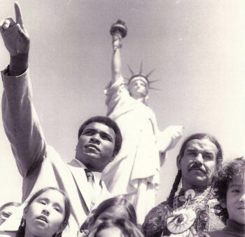 | Cyle Bellecourt and Muhammad Ali during The Longest Walk 1978 | American Indian Movement Interpretive Center | MR Online
