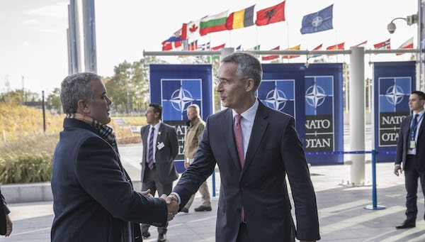 MR Online | The President of Colombia Ivan Duque Marquez visits NATO and meets with NATO Secretary General Jens Stoltenberg | MR Online