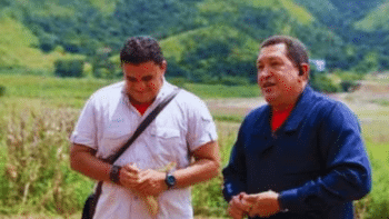 Hugo Chávez and Juan Carlos Loyo in the Aragua-Carabobo Valley, 2011. (Archive)