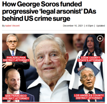 New York Post (12/16/21): George Soros ” funnels cash through a complicated web.”