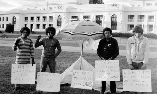 | Aboriginal activists establish the Tent Embassy on the lawns in front of Parliament House in Canberra on 26 January 1972 Left to right Billy Craigie Bert Williams Michael Anderson and Tony Coorey PHOTO Noel HazzardTribune | MR Online