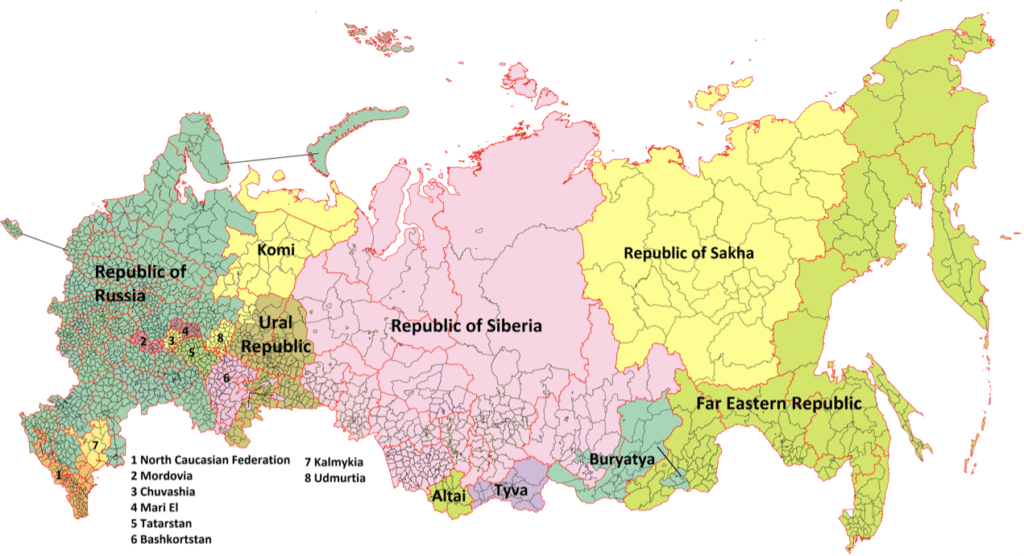 Dismembered Russia in Western Conception