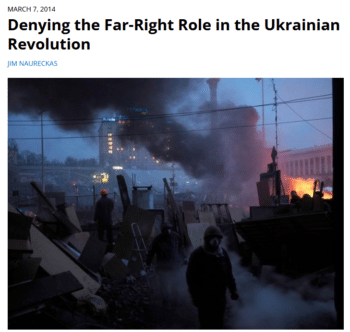 Ignoring the fascist element in Ukrainian politics has been corporate media policy for some time now (FAIR.org, 3/7/14).