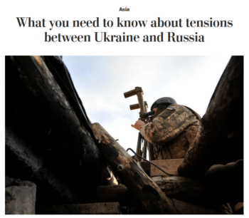 | The Washington Post 112621 placed an article on tensions between Ukraine and Russia under the heading Asia As the Post 4714 has noted The less Americans know about Ukraines location the more they want US to intervene | MR Online