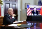 President Biden at a virtual summit with China’s President Xi Jinping. [Source: axios.com]